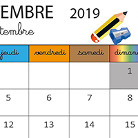 Calendrier 2024-2025